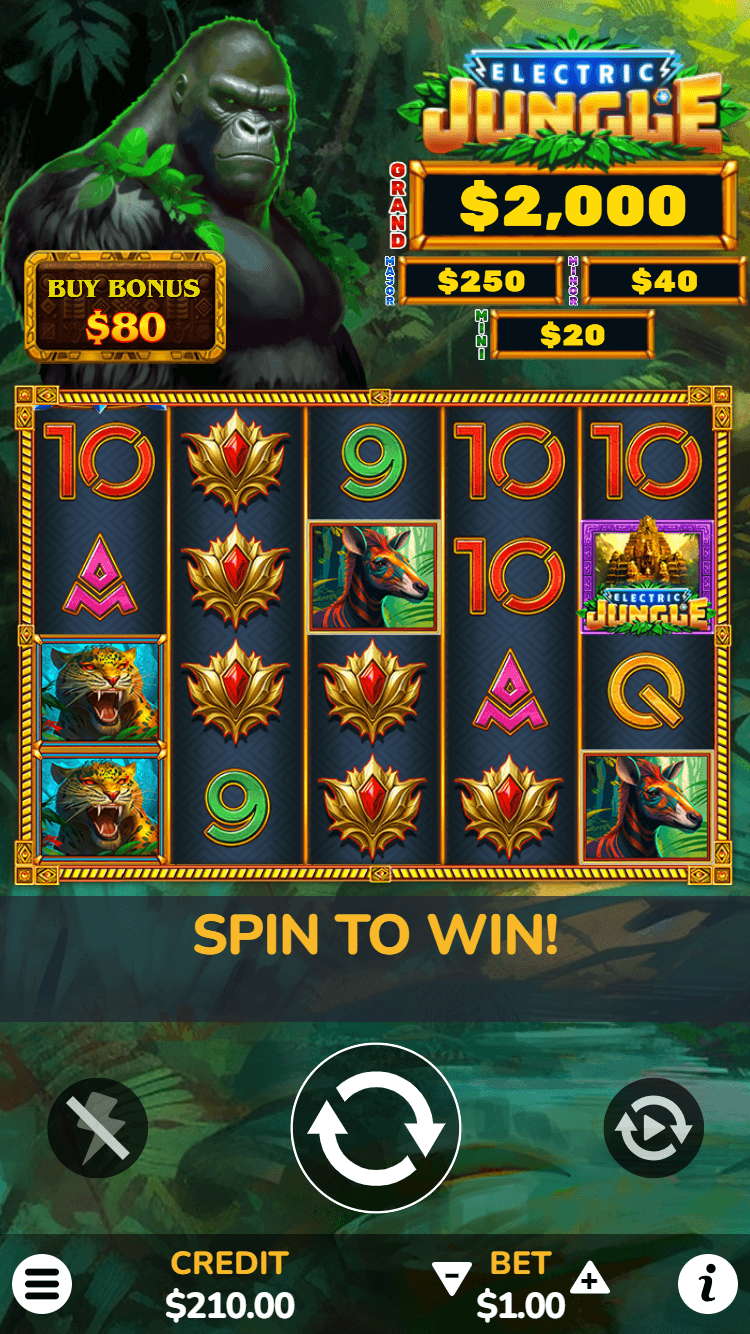 Electric Jungle — slot game cover art
