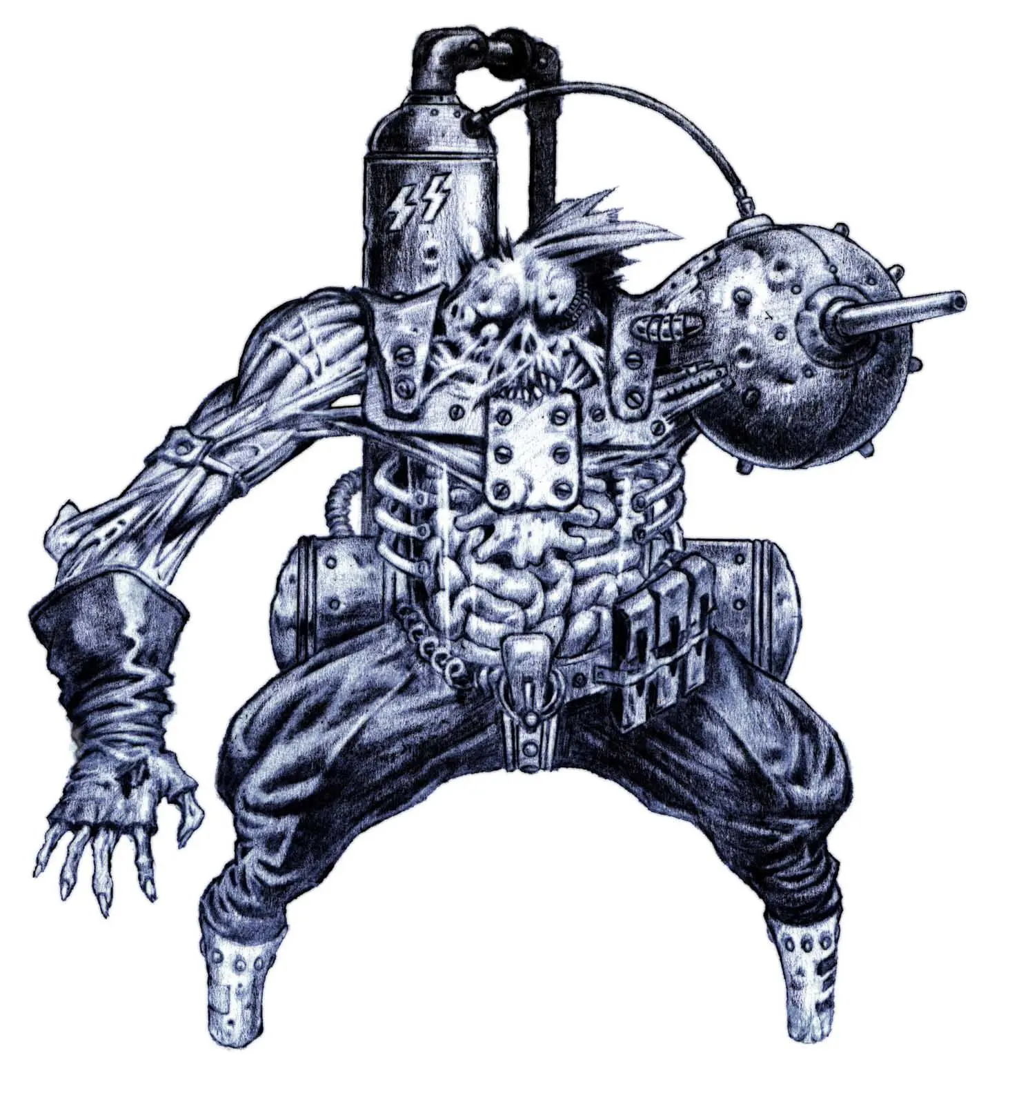 Drawn by hand