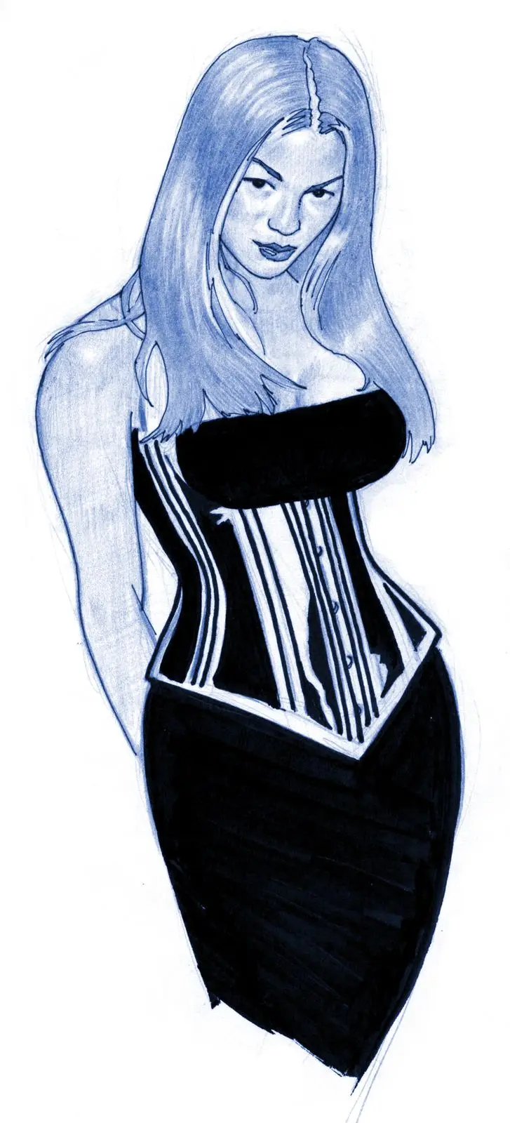 Drawn by hand