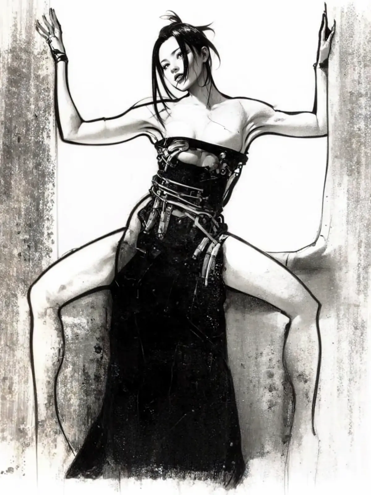 Drawn by hand