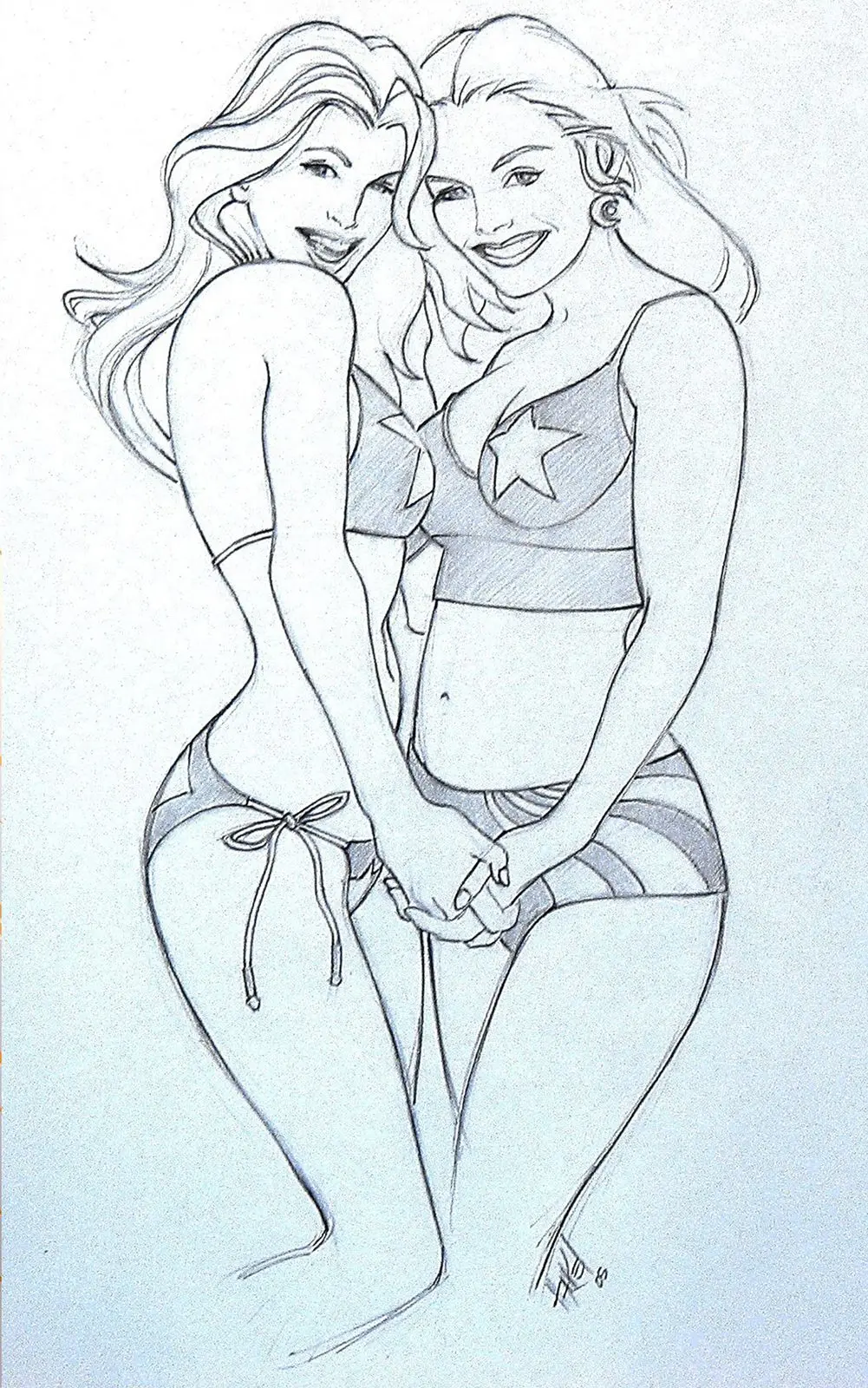 Drawn by hand