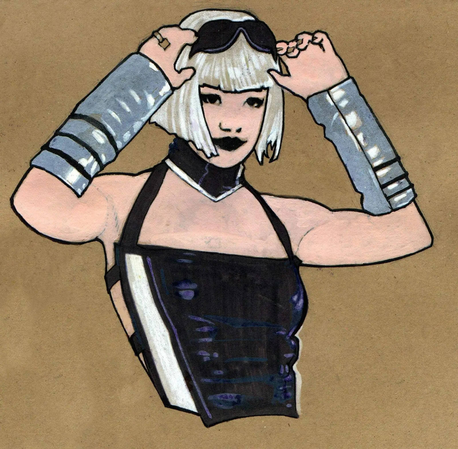 Drawn by hand