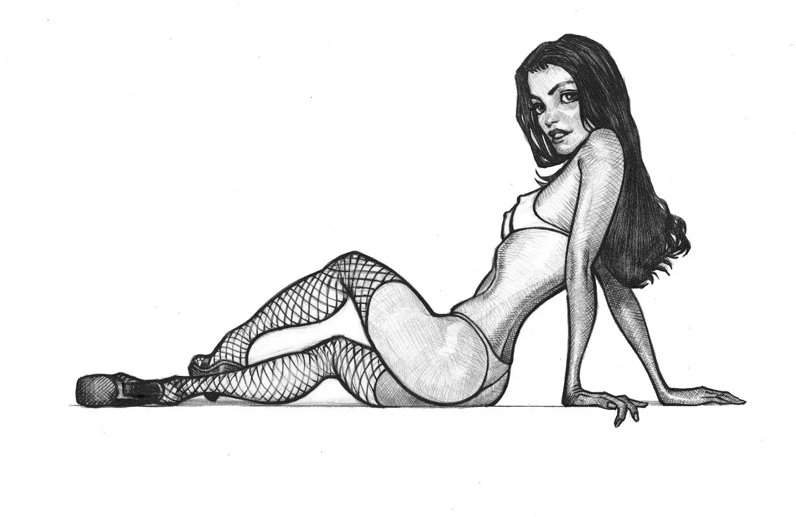 Drawn by hand