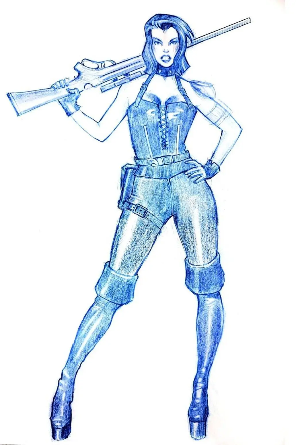 Drawn by hand