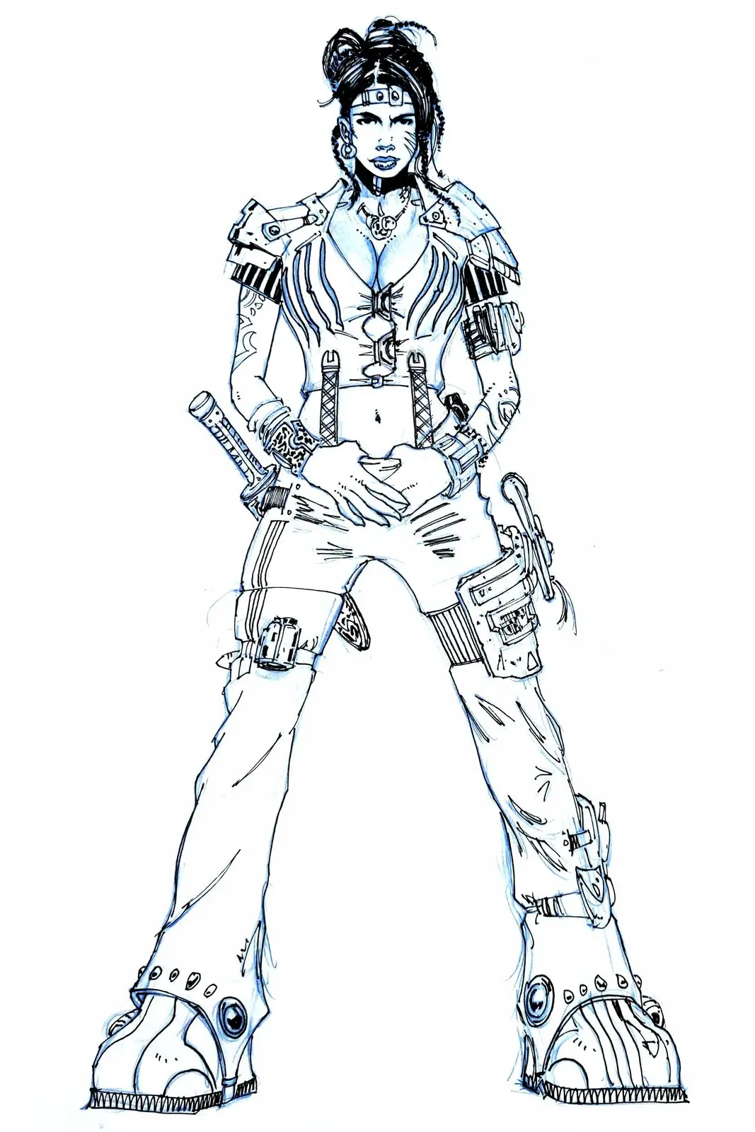 Drawn by hand