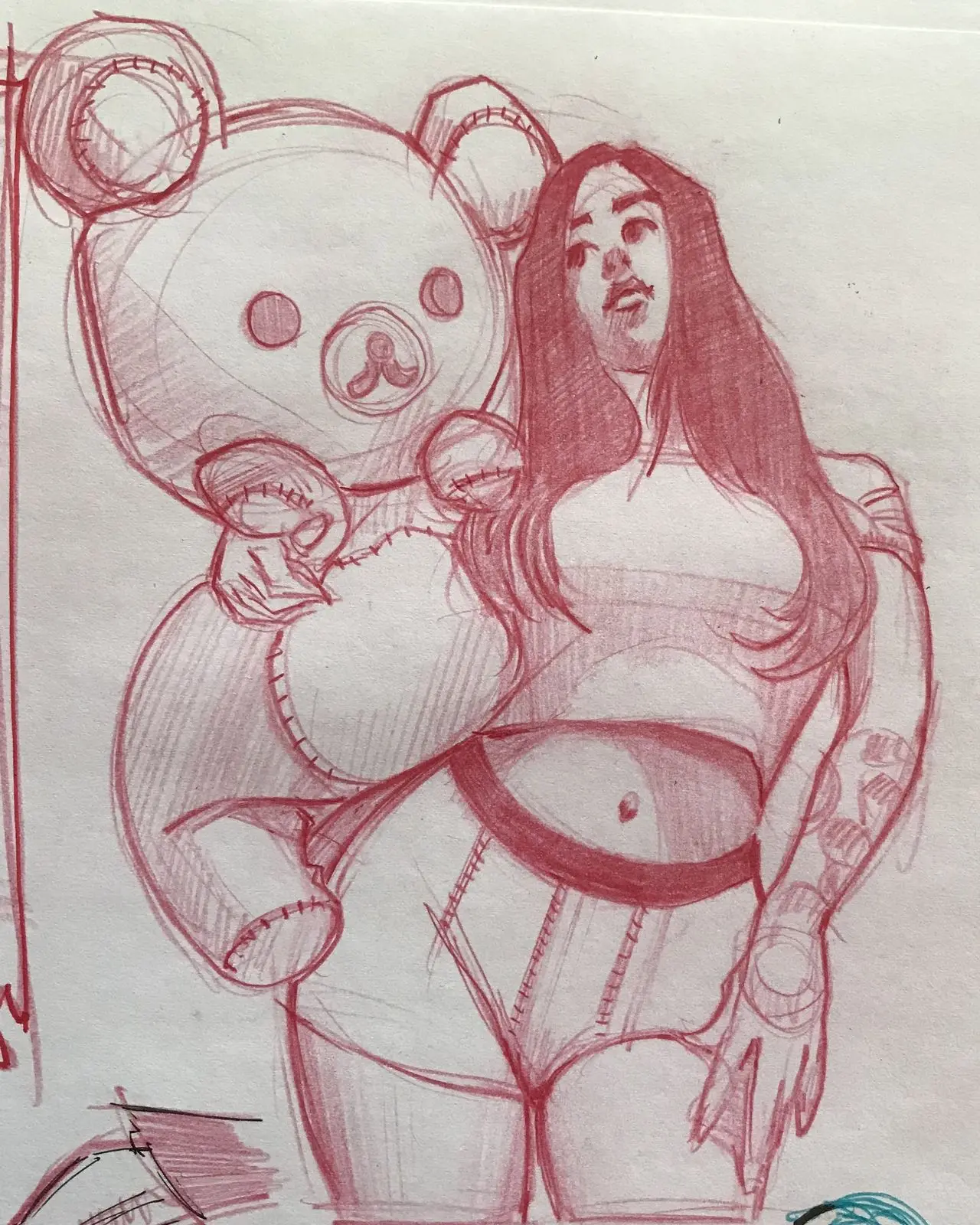 Drawn by hand