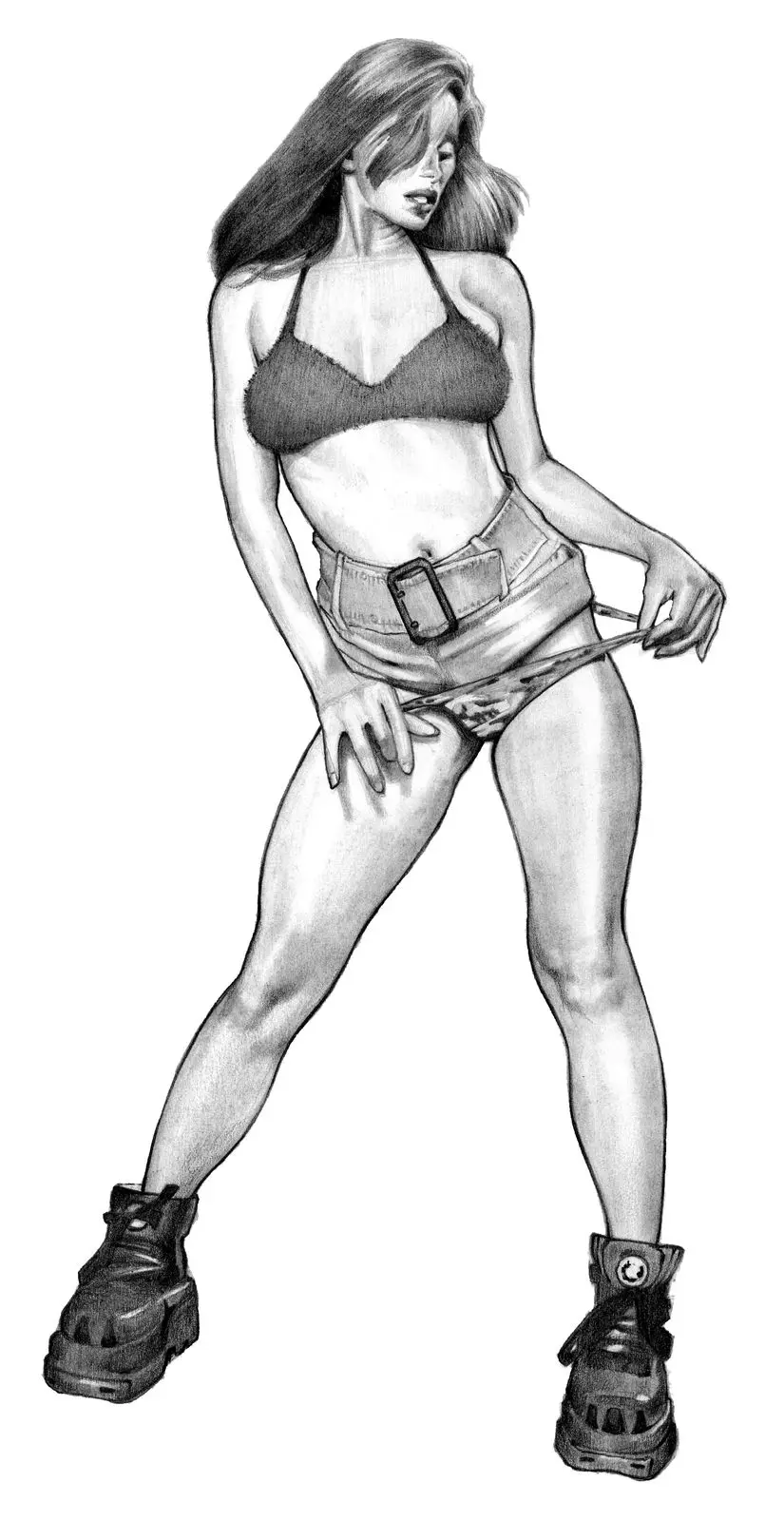 Drawn by hand