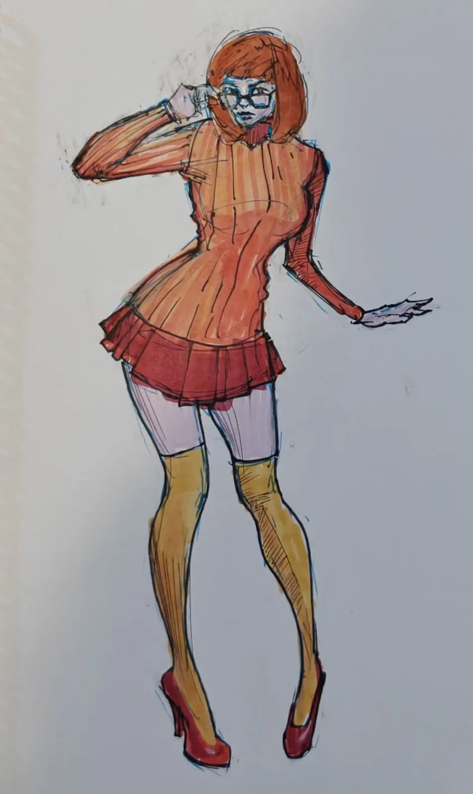 Drawn by hand